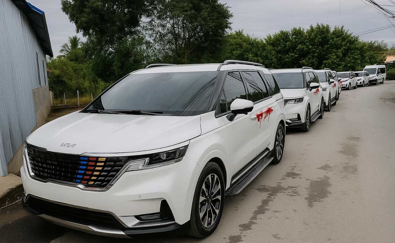 Dàn xe chất lượng cao được nhắc đến trong bài giới thiệu công ty Minh Khang