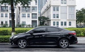 Xe 4 chỗ Hải Phòng đi Thái Nguyên - Hyundai Accent màu đen đời mới