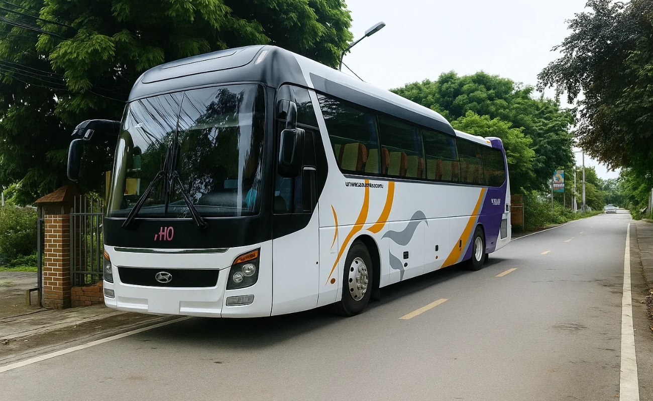 Xe du lịch Hải Phòng Mộc Châu 45 chỗ Hyundai Universe đời mới - Taxi Minh Khang
