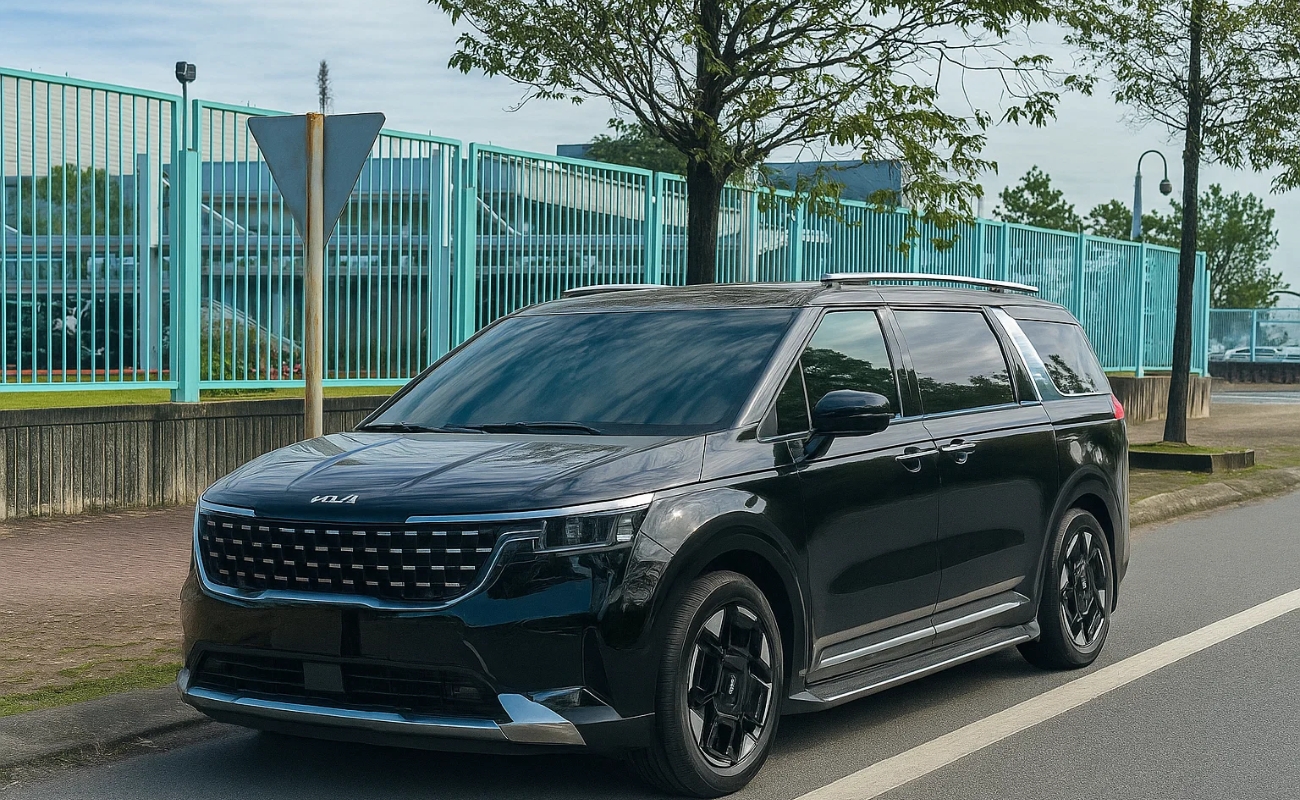 Xe Hải Phòng đi Vườn Quốc Gia Cúc Phương - Kia Carnival màu đen 7 chỗ
