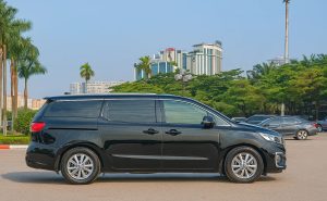 Xe du lịch 7 chỗ Hải Phòng đi Wyndham Thanh Thủy dòng Kia Sedona của CÔNG TY CPDV VẬN TẢI TAXI MINH KHANG